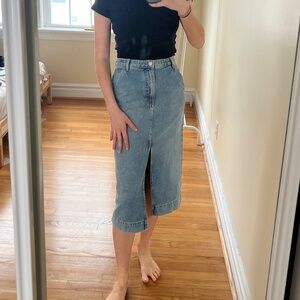 Free People / We The Free Wild Roses Midi Skirt (Size 25)